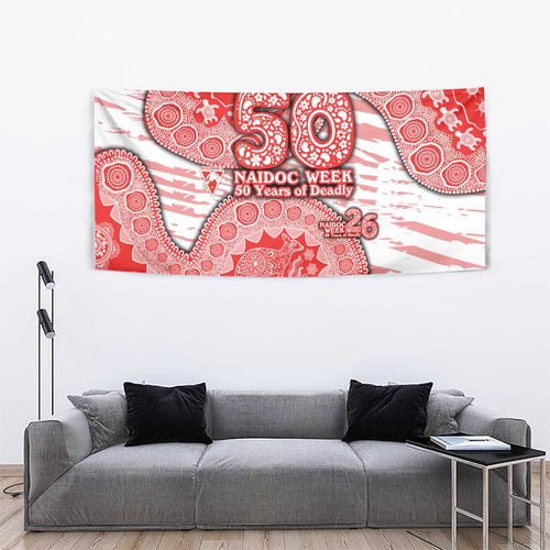 Sydney Swans NAIDOC Week 2026 Tapestry Australian Aboriginal Dot Art Dreamtime Pattern Style