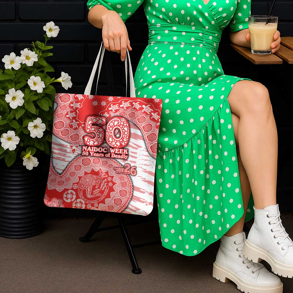 Sydney Swans NAIDOC Week 2026 Tote Bag Australian Aboriginal Dot Art Dreamtime Pattern Style