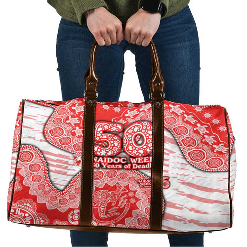 Sydney Swans NAIDOC Week 2026 Travel Bag Australian Aboriginal Dot Art Dreamtime Pattern Style