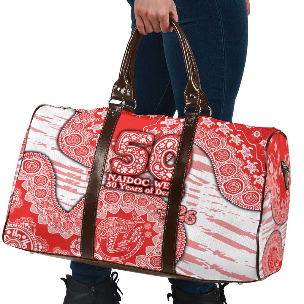 Sydney Swans NAIDOC Week 2026 Travel Bag Australian Aboriginal Dot Art Dreamtime Pattern Style