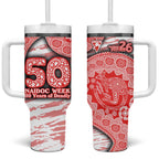 Sydney Swans NAIDOC Week 2026 Tumbler With Handle Australian Aboriginal Dot Art Dreamtime Pattern Style