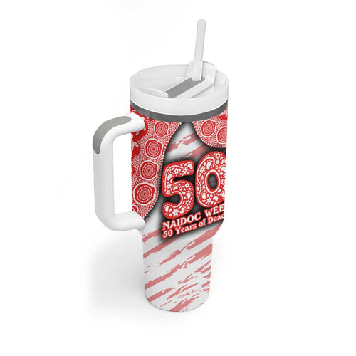 Sydney Swans NAIDOC Week 2026 Tumbler With Handle Australian Aboriginal Dot Art Dreamtime Pattern Style