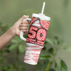 Sydney Swans NAIDOC Week 2026 Tumbler With Handle Australian Aboriginal Dot Art Dreamtime Pattern Style