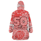 Sydney Swans NAIDOC Week 2026 Wearable Blanket Hoodie Australian Aboriginal Dot Art Dreamtime Pattern Style