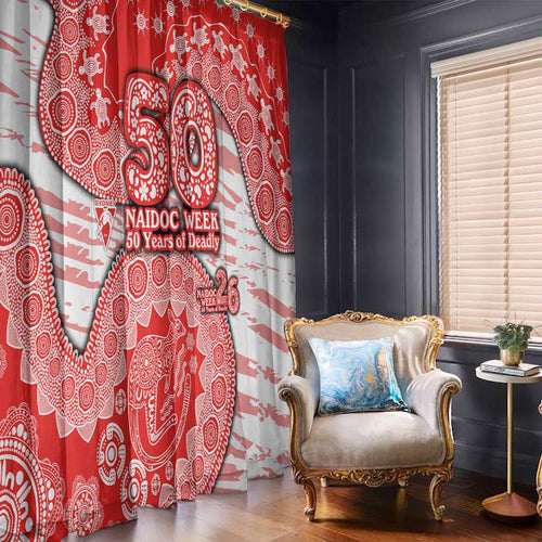 Sydney Swans NAIDOC Week 2026 Window Curtain Australian Aboriginal Dot Art Dreamtime Pattern Style