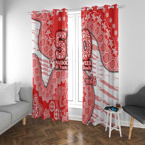 Sydney Swans NAIDOC Week 2026 Window Curtain Australian Aboriginal Dot Art Dreamtime Pattern Style