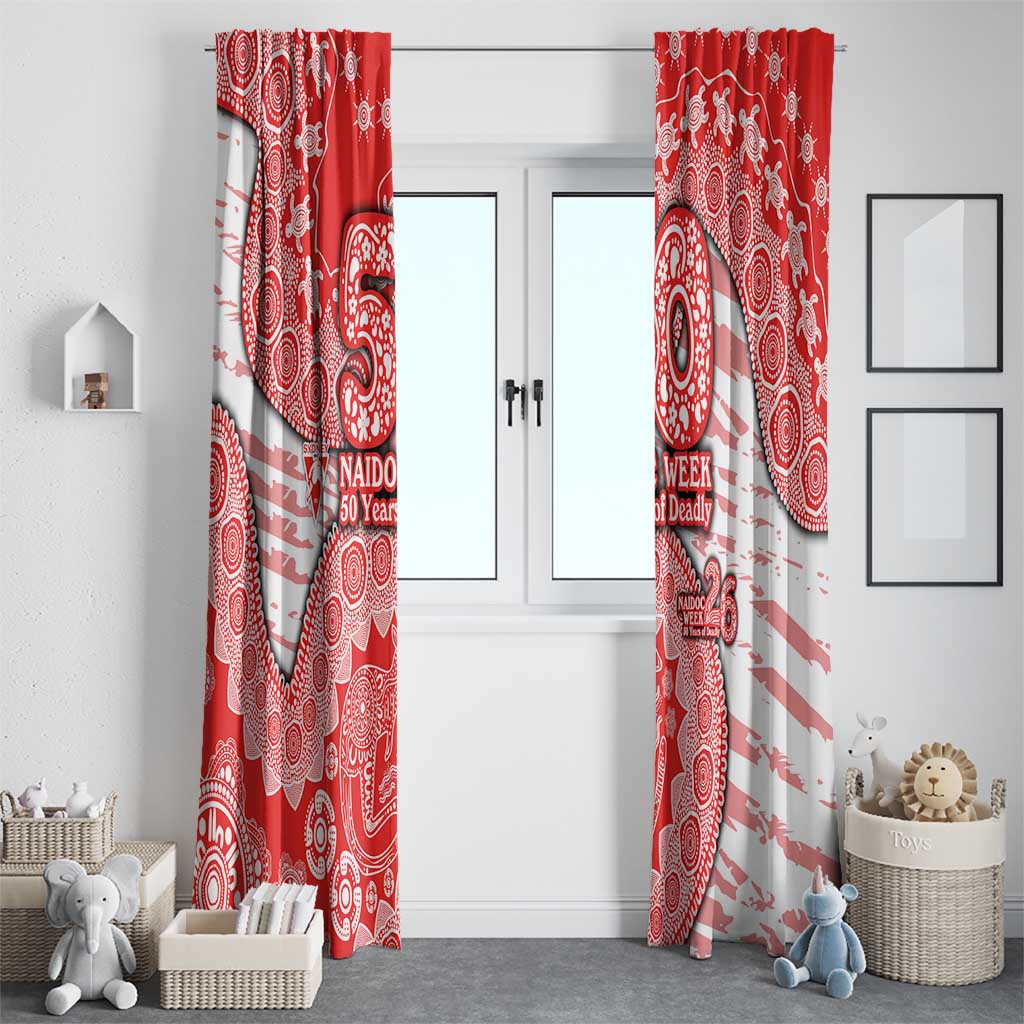 Sydney Swans NAIDOC Week 2026 Window Curtain Australian Aboriginal Dot Art Dreamtime Pattern Style