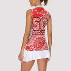 Sydney Swans NAIDOC Week 2026 Women Sleeveless Polo Shirt Australian Aboriginal Dot Art Dreamtime Pattern Style