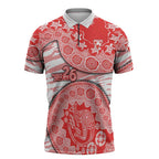 Sydney Swans NAIDOC Week 2026 Zipper Polo Shirt Australian Aboriginal Dot Art Dreamtime Pattern Style
