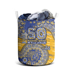 West Coast Eagles NAIDOC Week 2026 Laundry Basket Australian Aboriginal Dot Art Dreamtime Pattern Style