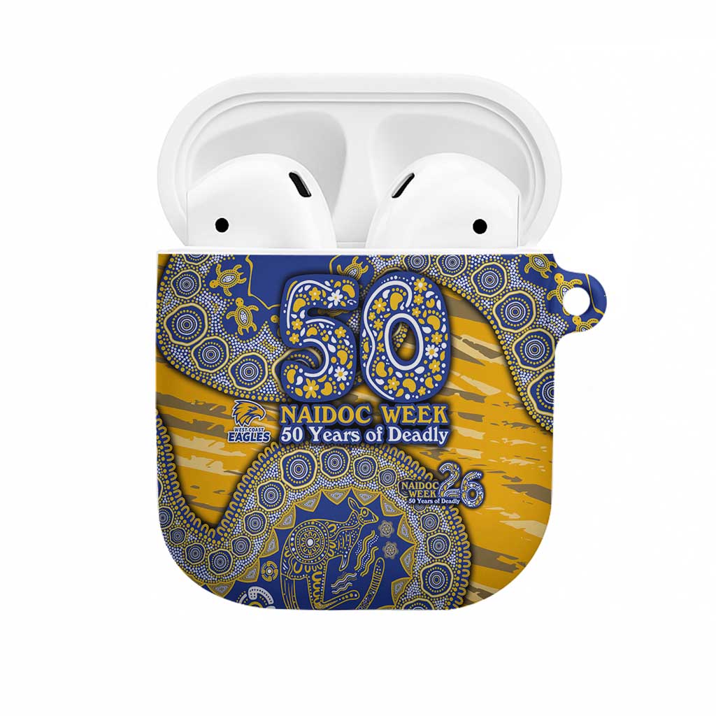 West Coast Eagles NAIDOC Week 2026 AirPods Case Australian Aboriginal Dot Art Dreamtime Pattern Style