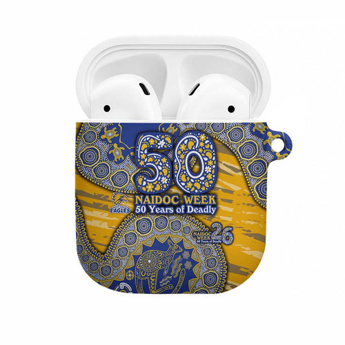 West Coast Eagles NAIDOC Week 2026 AirPods Case Australian Aboriginal Dot Art Dreamtime Pattern Style