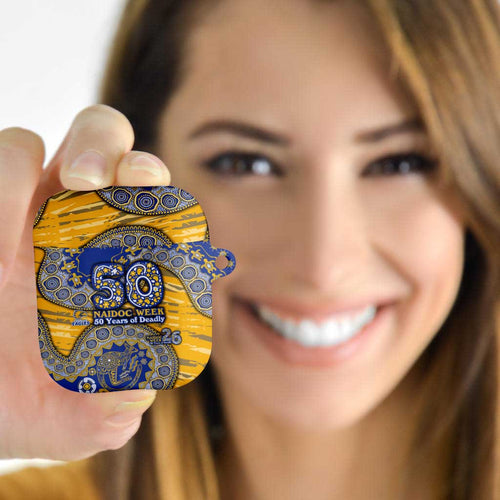 West Coast Eagles NAIDOC Week 2026 AirPods Case Australian Aboriginal Dot Art Dreamtime Pattern Style