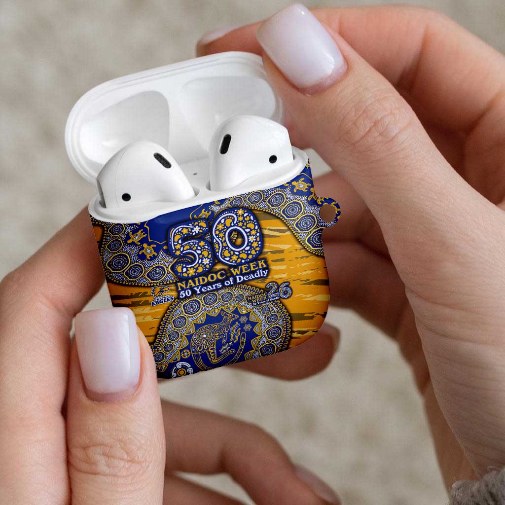 West Coast Eagles NAIDOC Week 2026 AirPods Case Australian Aboriginal Dot Art Dreamtime Pattern Style