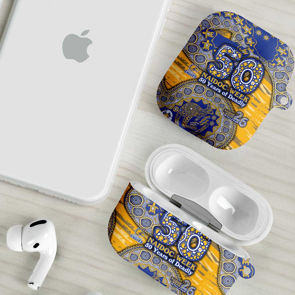West Coast Eagles NAIDOC Week 2026 AirPods Case Australian Aboriginal Dot Art Dreamtime Pattern Style