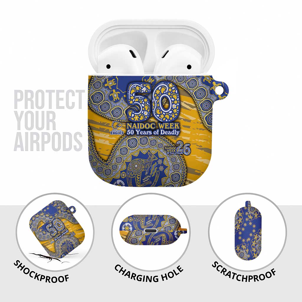 West Coast Eagles NAIDOC Week 2026 AirPods Case Australian Aboriginal Dot Art Dreamtime Pattern Style