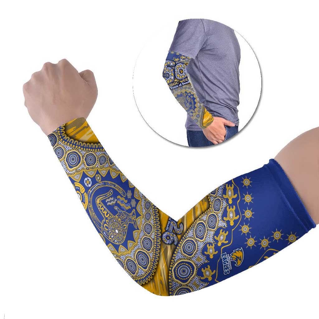 West Coast Eagles NAIDOC Week 2026 Arm Sleeves Australian Aboriginal Dot Art Dreamtime Pattern Style