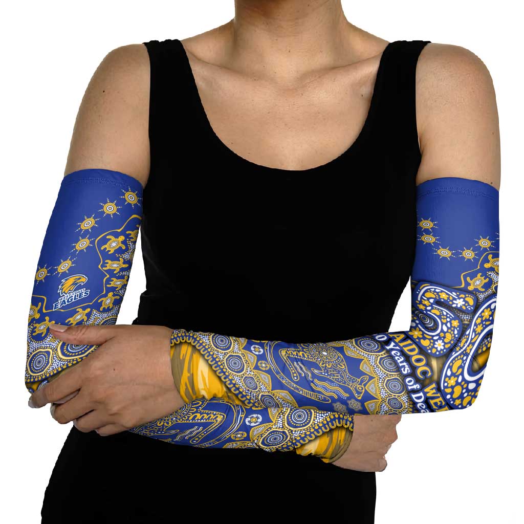 West Coast Eagles NAIDOC Week 2026 Arm Sleeves Australian Aboriginal Dot Art Dreamtime Pattern Style