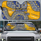 West Coast Eagles NAIDOC Week 2026 Auto Sun Shade Australian Aboriginal Dot Art Dreamtime Pattern Style