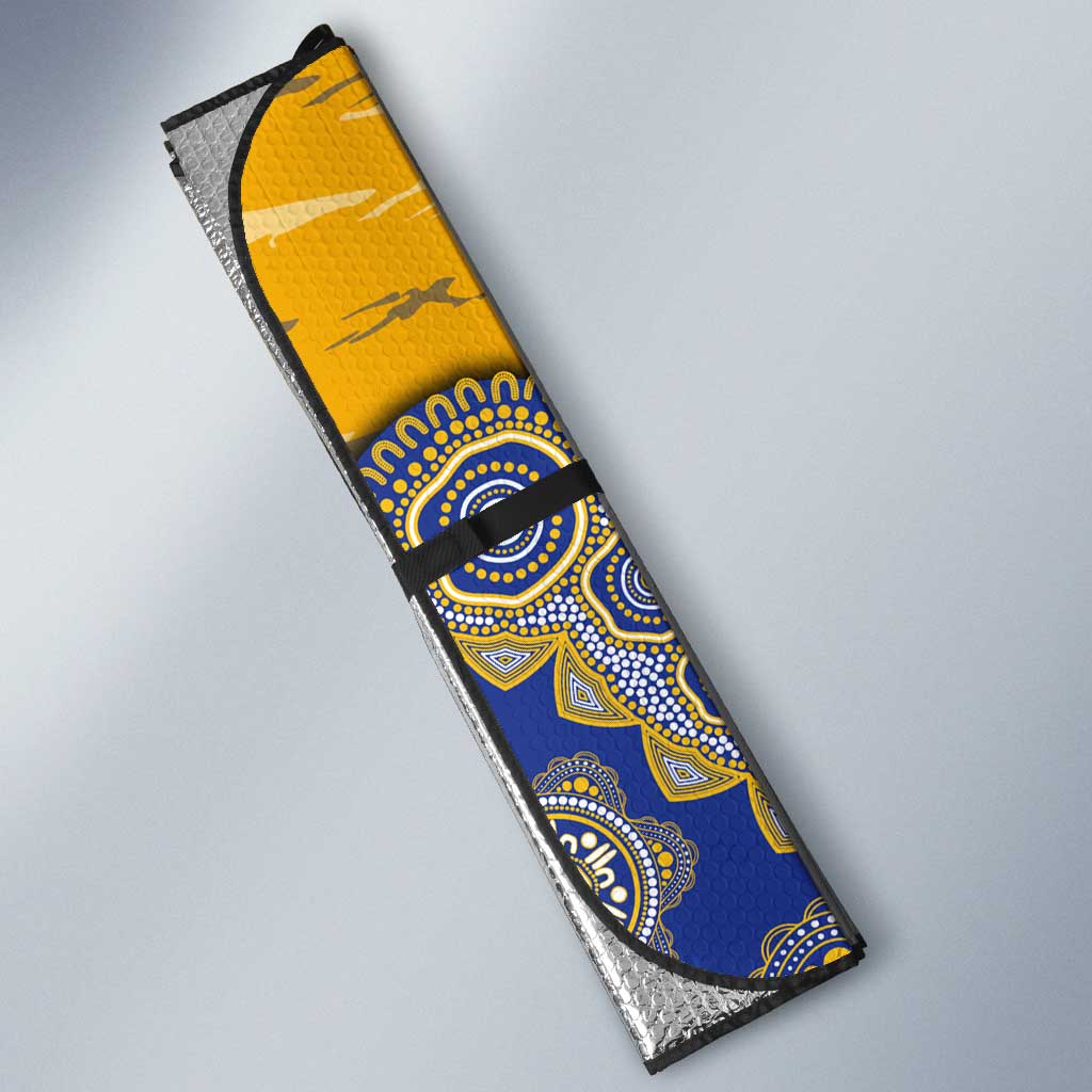 West Coast Eagles NAIDOC Week 2026 Auto Sun Shade Australian Aboriginal Dot Art Dreamtime Pattern Style