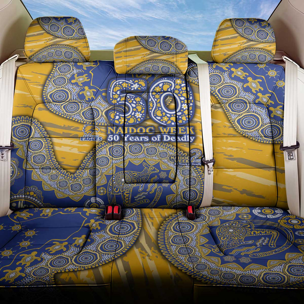 West Coast Eagles NAIDOC Week 2026 Back Car Seat Cover Australian Aboriginal Dot Art Dreamtime Pattern Style