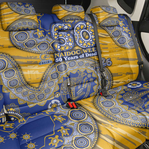 West Coast Eagles NAIDOC Week 2026 Back Car Seat Cover Australian Aboriginal Dot Art Dreamtime Pattern Style