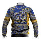 West Coast Eagles NAIDOC Week 2026 Baseball Jacket Australian Aboriginal Dot Art Dreamtime Pattern Style