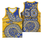 West Coast Eagles NAIDOC Week 2026 Basketball Jersey Australian Aboriginal Dot Art Dreamtime Pattern Style