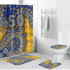 West Coast Eagles NAIDOC Week 2026 Bathroom Set Australian Aboriginal Dot Art Dreamtime Pattern Style