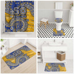 West Coast Eagles NAIDOC Week 2026 Bathroom Set Australian Aboriginal Dot Art Dreamtime Pattern Style