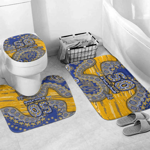 West Coast Eagles NAIDOC Week 2026 Bathroom Set Australian Aboriginal Dot Art Dreamtime Pattern Style