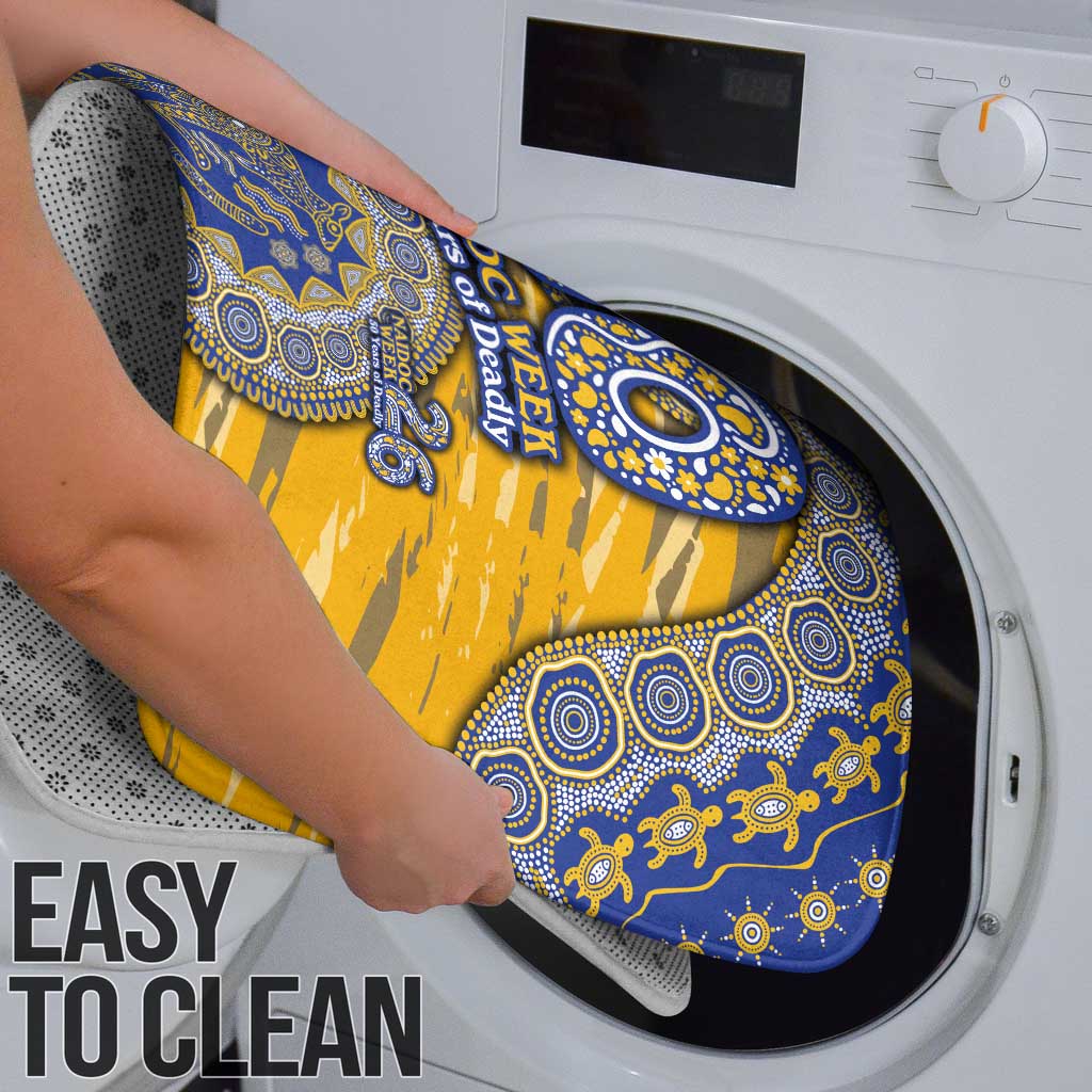 West Coast Eagles NAIDOC Week 2026 Bathroom Set Australian Aboriginal Dot Art Dreamtime Pattern Style