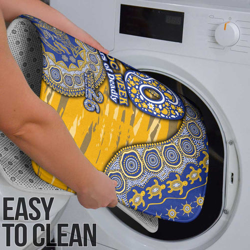 West Coast Eagles NAIDOC Week 2026 Bathroom Set Australian Aboriginal Dot Art Dreamtime Pattern Style