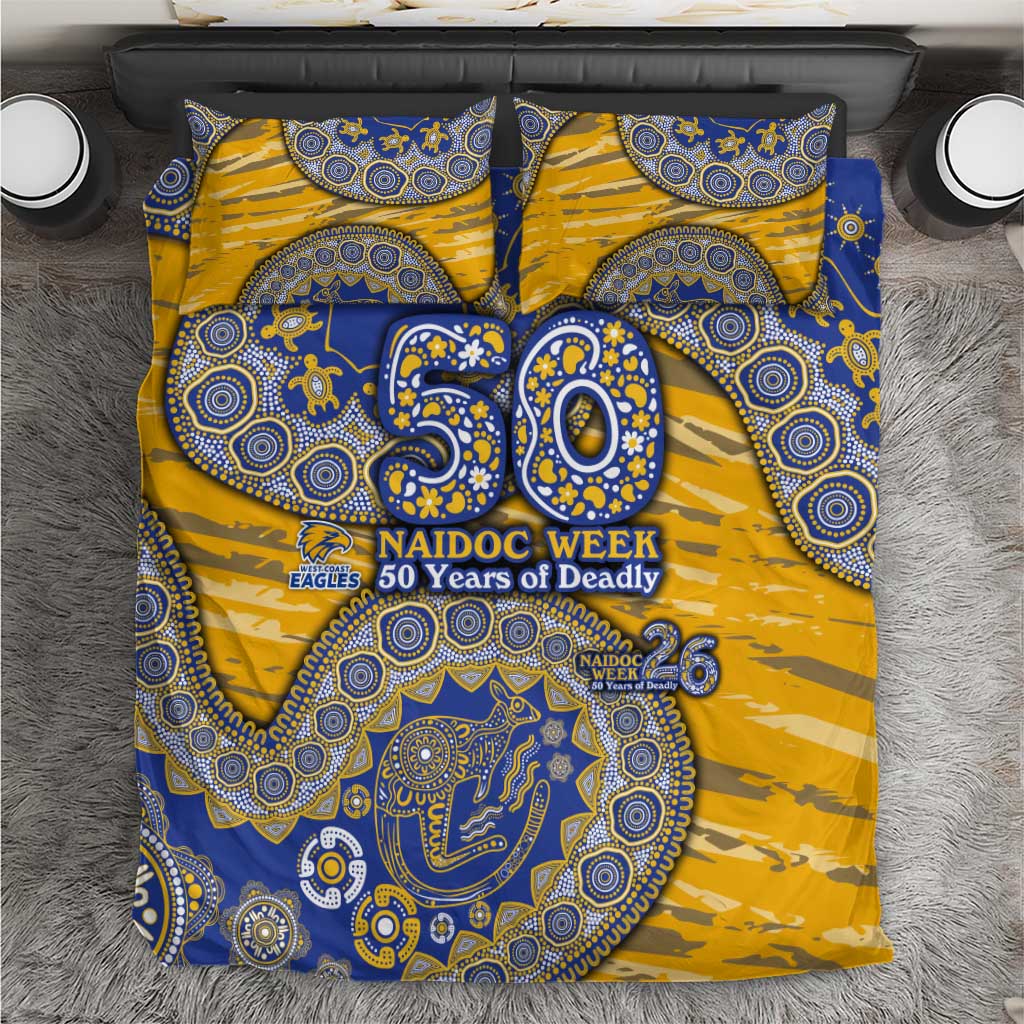 West Coast Eagles NAIDOC Week 2026 Bedding Set Australian Aboriginal Dot Art Dreamtime Pattern Style