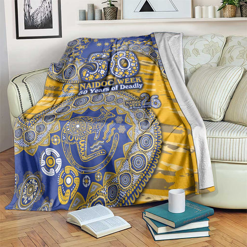 West Coast Eagles NAIDOC Week 2026 Blanket Australian Aboriginal Dot Art Dreamtime Pattern Style