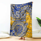 West Coast Eagles NAIDOC Week 2026 Blanket Australian Aboriginal Dot Art Dreamtime Pattern Style