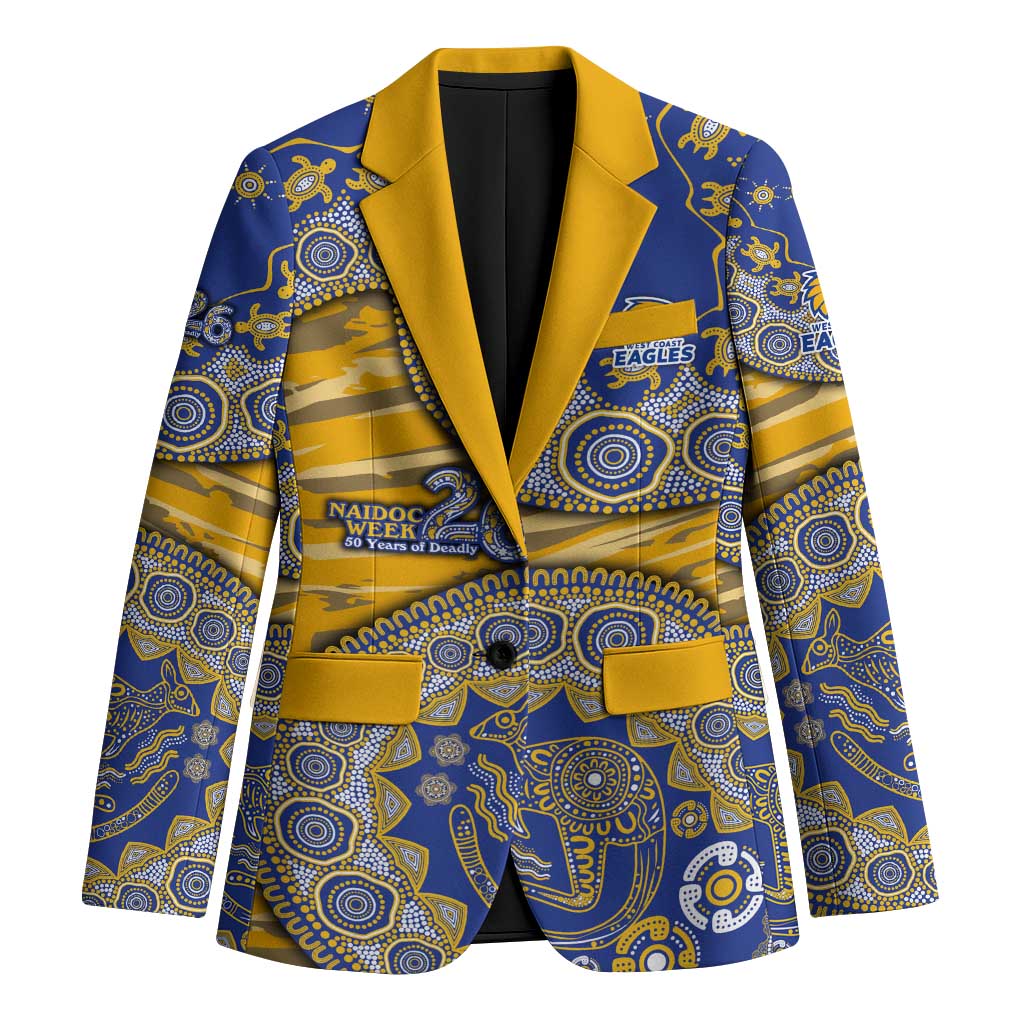West Coast Eagles NAIDOC Week 2026 Blazer Australian Aboriginal Dot Art Dreamtime Pattern Style