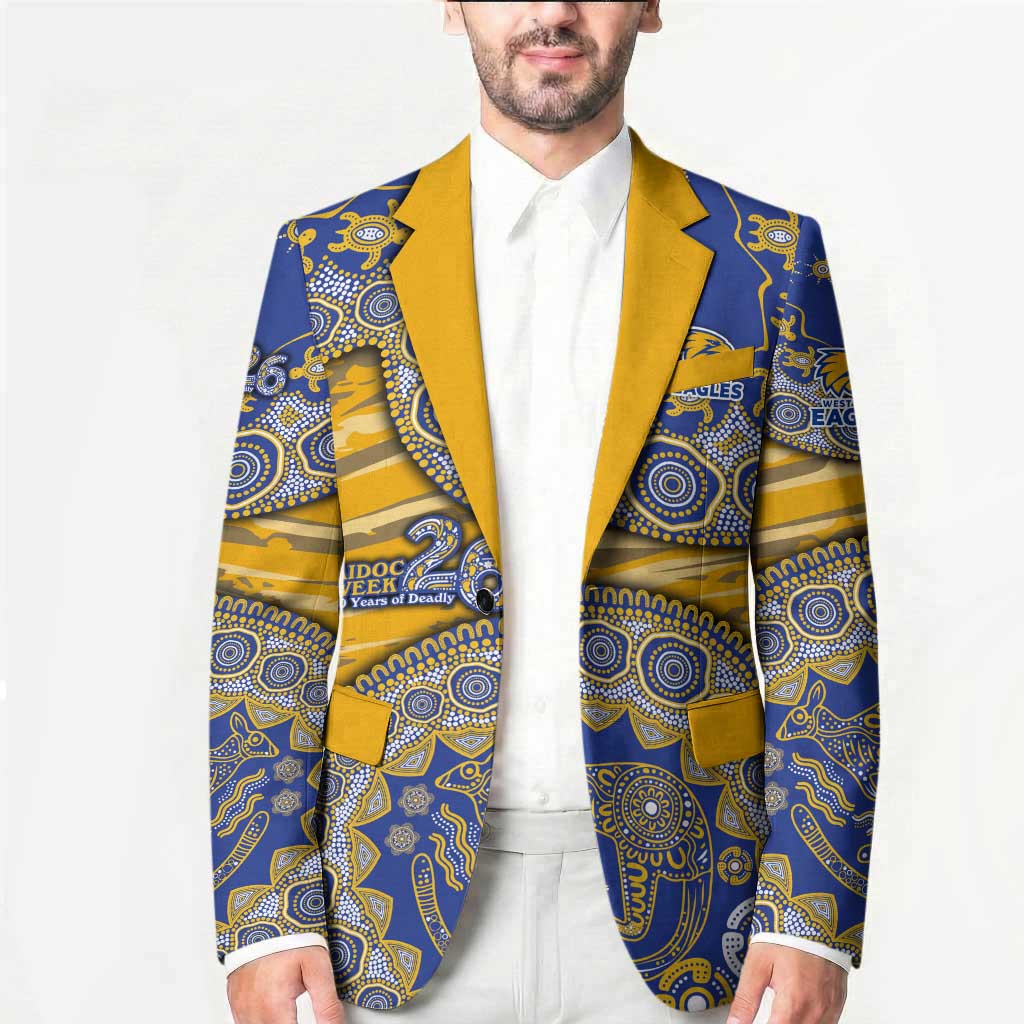 West Coast Eagles NAIDOC Week 2026 Blazer Australian Aboriginal Dot Art Dreamtime Pattern Style