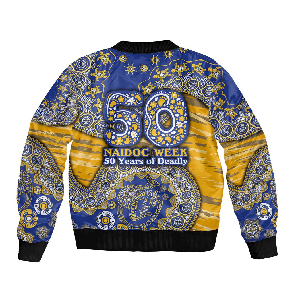 West Coast Eagles NAIDOC Week 2026 Bomber Jacket Australian Aboriginal Dot Art Dreamtime Pattern Style