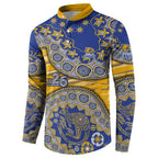 West Coast Eagles NAIDOC Week 2026 Button Sweatshirt Australian Aboriginal Dot Art Dreamtime Pattern Style