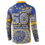 West Coast Eagles NAIDOC Week 2026 Button Sweatshirt Australian Aboriginal Dot Art Dreamtime Pattern Style