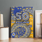 West Coast Eagles NAIDOC Week 2026 Canvas Wall Art Australian Aboriginal Dot Art Dreamtime Pattern Style