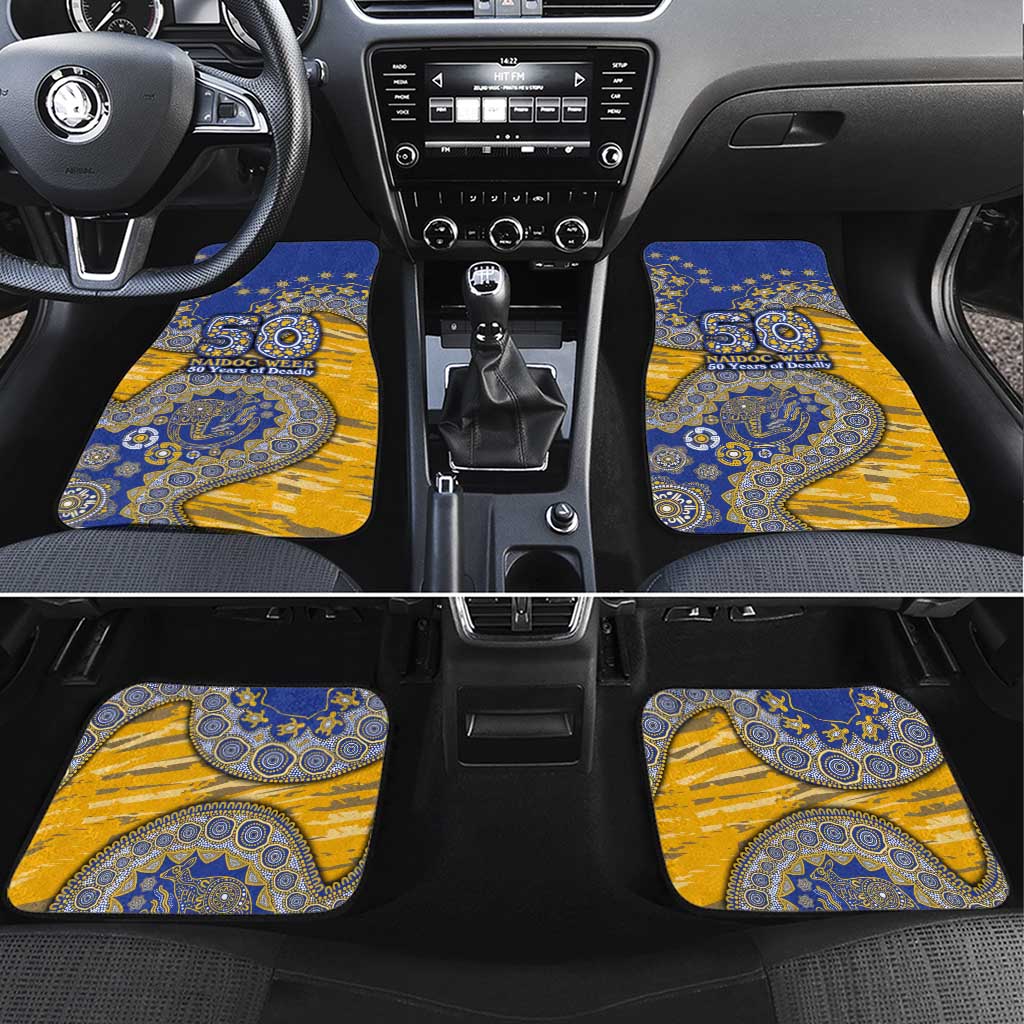 West Coast Eagles NAIDOC Week 2026 Car Mats Australian Aboriginal Dot Art Dreamtime Pattern Style