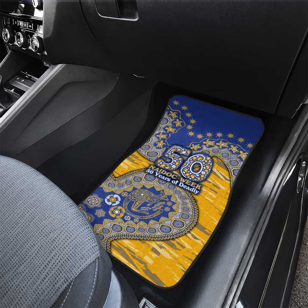 West Coast Eagles NAIDOC Week 2026 Car Mats Australian Aboriginal Dot Art Dreamtime Pattern Style