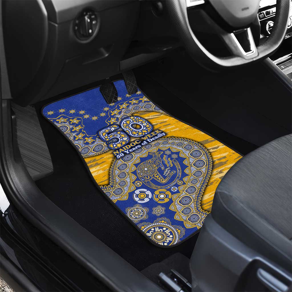 West Coast Eagles NAIDOC Week 2026 Car Mats Australian Aboriginal Dot Art Dreamtime Pattern Style
