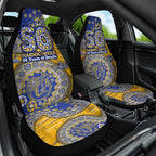 West Coast Eagles NAIDOC Week 2026 Car Seat Cover Australian Aboriginal Dot Art Dreamtime Pattern Style