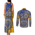 West Coast Eagles NAIDOC Week 2026 Couples Matching Tank Maxi Dress and Long Sleeve Button Shirt Australian Aboriginal Dot Art Dreamtime Pattern Style