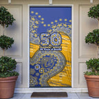 West Coast Eagles NAIDOC Week 2026 Door Cover Australian Aboriginal Dot Art Dreamtime Pattern Style