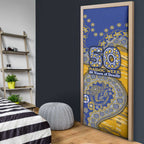 West Coast Eagles NAIDOC Week 2026 Door Cover Australian Aboriginal Dot Art Dreamtime Pattern Style