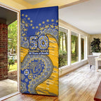 West Coast Eagles NAIDOC Week 2026 Door Cover Australian Aboriginal Dot Art Dreamtime Pattern Style
